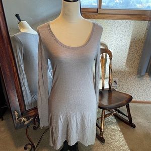 Zara Lightweight Wool Blend Long Sleeve Dress / Tunic Size L